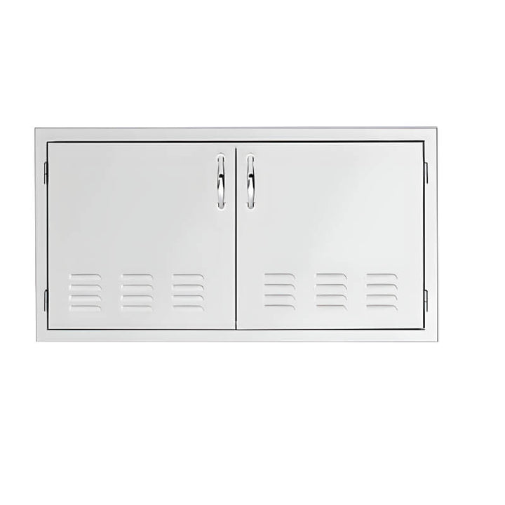 TrueFlame 33-Inch Vented Stainless Steel Double Access Door  - TF-DD-33V.