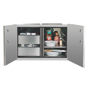 TrueFlame 36 Inch Two Drawer Dry Storage Combo - TF-DP-36DC.