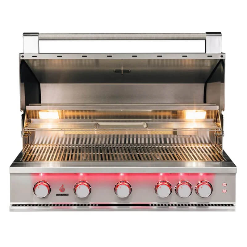 TrueFlame 40 Inch 5 Burner Built-In Gas Grill.