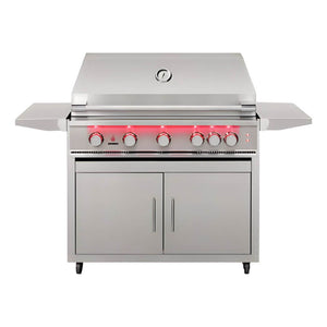 TrueFlame 40 Inch 5 Burner Freestanding Gas Grill.