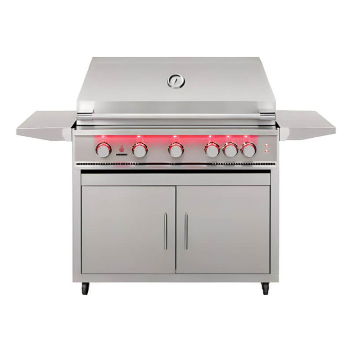 TrueFlame 40 Inch 5 Burner Freestanding Gas Grill.
