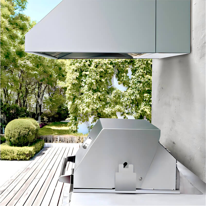 TrueFlame 48 Inch 2000 CFM Outdoor Rated Vent Hood - TF-VH-48.