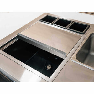 TrueFlame 30 Inch Built-In Beverage and Prep Station - TF-BC-30L.