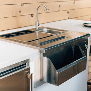 TrueFlame 30 Inch Built-In Beverage and Prep Station - TF-BC-30L.