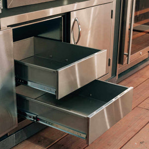 TrueFlame 36 Inch Two Drawer Dry Storage and Access Door Combo - TF-DP-36AC.