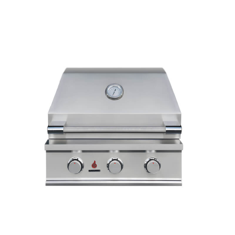 TrueFlame E Series 25 Inch 3 Burner Built-In Gas Grill.