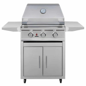 TrueFlame E Series 25 Inch 3 Burner Freestanding Gas Grill.