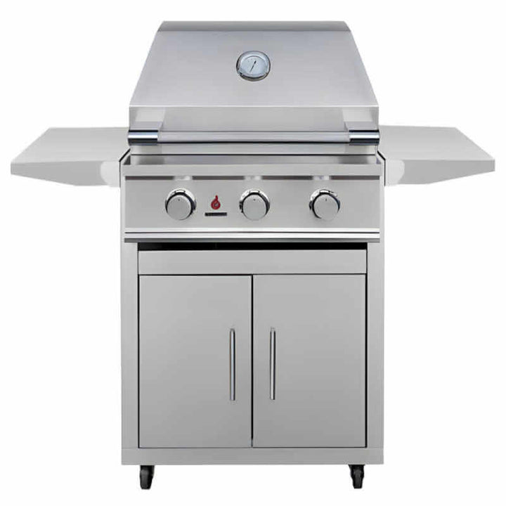 TrueFlame E Series 25 Inch 3 Burner Freestanding Gas Grill.