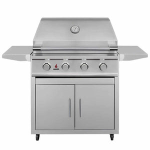 TrueFlame E Series 32 Inch 4 Burner Freestanding Gas Grill.