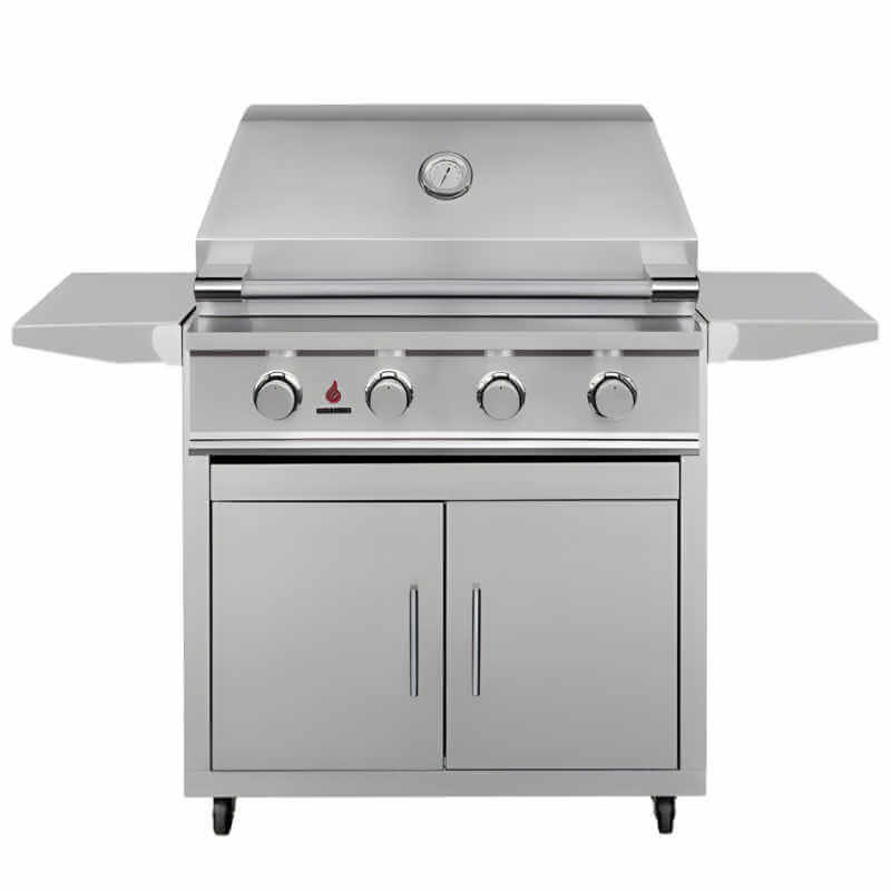 TrueFlame E Series 32 Inch 4 Burner Freestanding Gas Grill.