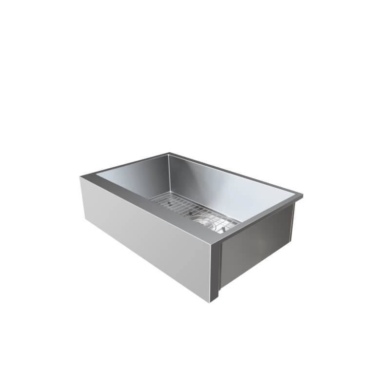 TrueFlame 32 Inch Outdoor Rated Farmhouse Sink - TF-NK-32FH-P.