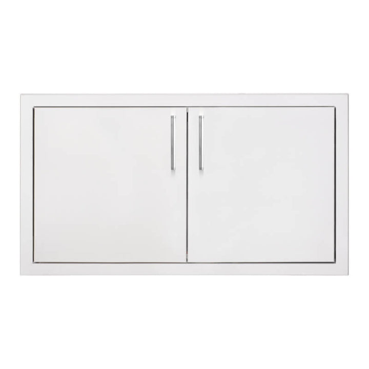 TrueFlame 33 Inch Masonry Stainless Steel Double Access Door - TF-DD-33M.