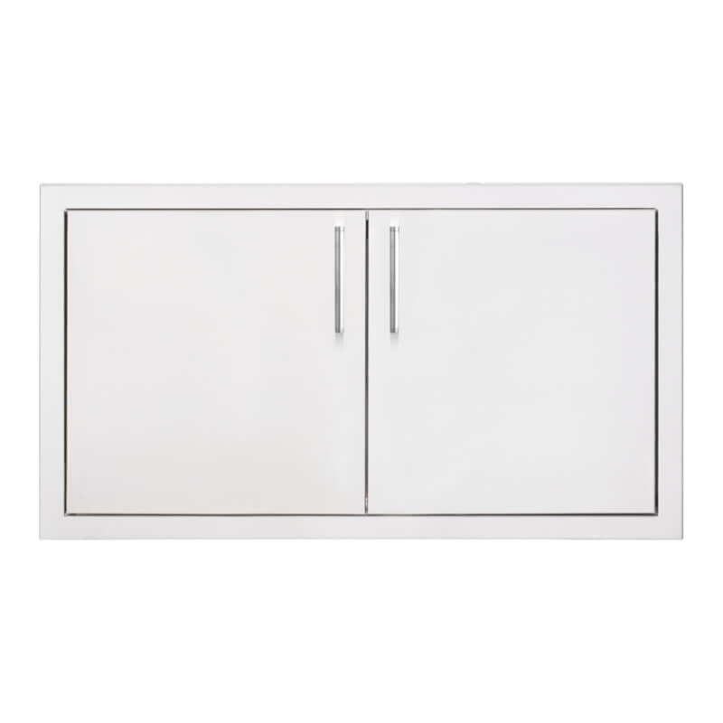 TrueFlame 33 Inch Masonry Stainless Steel Double Access Door - TF-DD-33M.