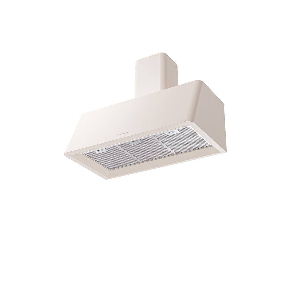 ILVE Nostalgie 36 Inch Burgundy Wall Mount Convertible Range Hood - UAG36