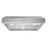 Cosmo 30" 380 CFM Convertible Under Cabinet Range Hood with Push Button Controls and Carbon Filter Kit, UC30-DL