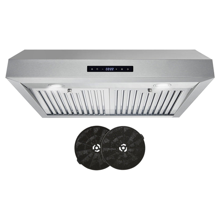 Cosmo 30" 380 CFM Convertible Under Cabinet Range Hood with Digital Touch Controls, UMC30-DL.