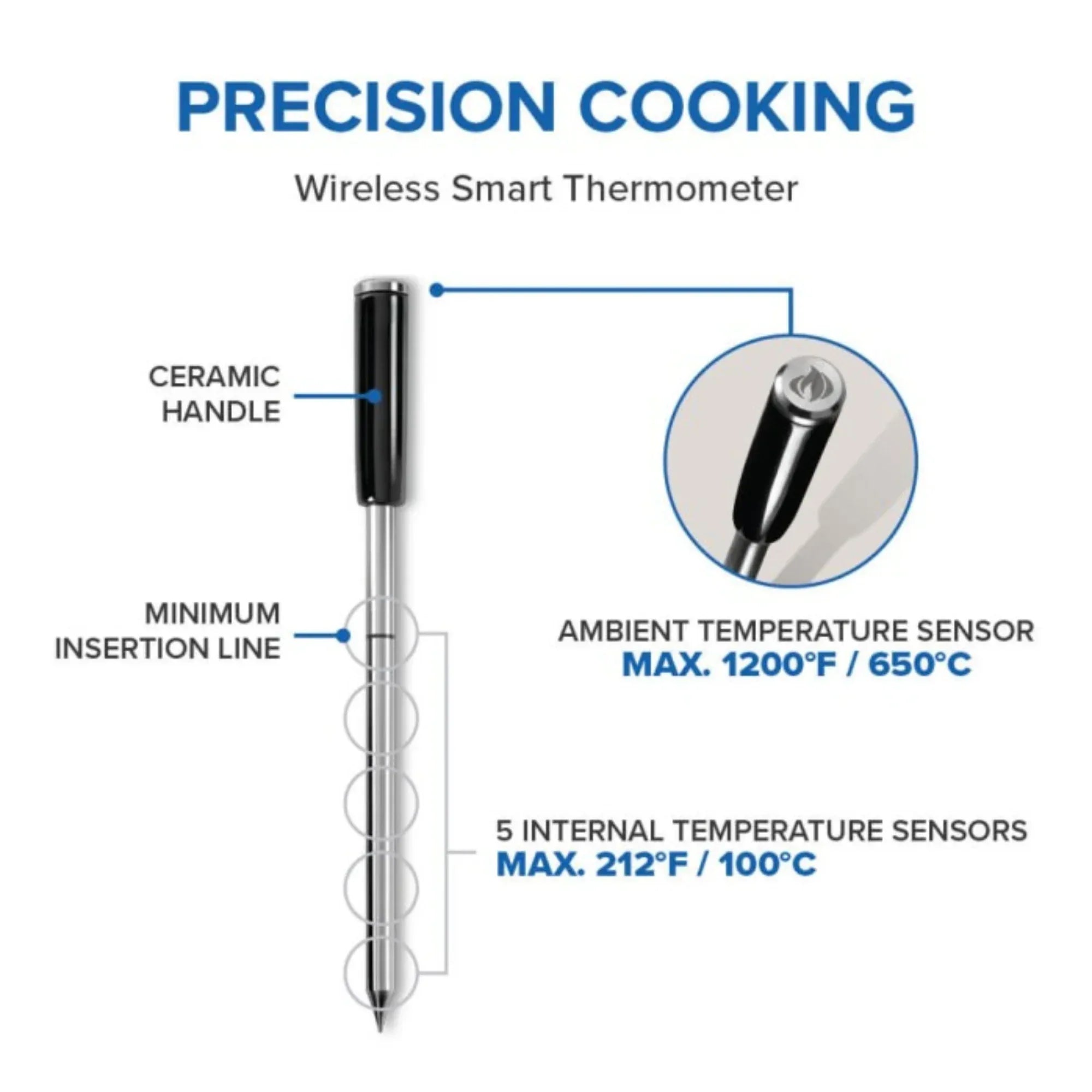 Napoleon ACCU-PROBE™ PRO X Wireless Bluetooth® Smart Thermometer.