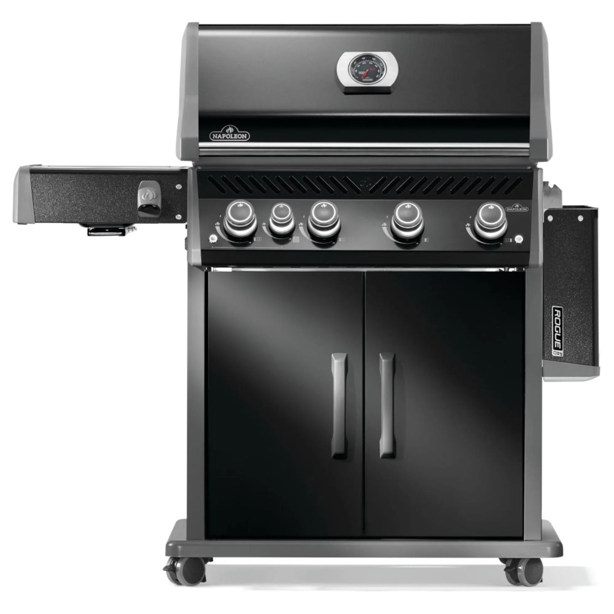 Napoleon Rogue® PRO 525 SIB Black Freestanding Gas Grill w/ Infrared Side Burner.