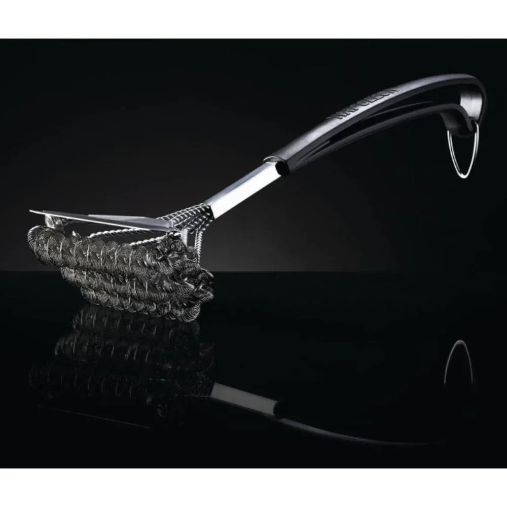 Napoleon 62059 Bristle-Free Triple-Row Grill Brush w/ Rolled Stainless Steel.