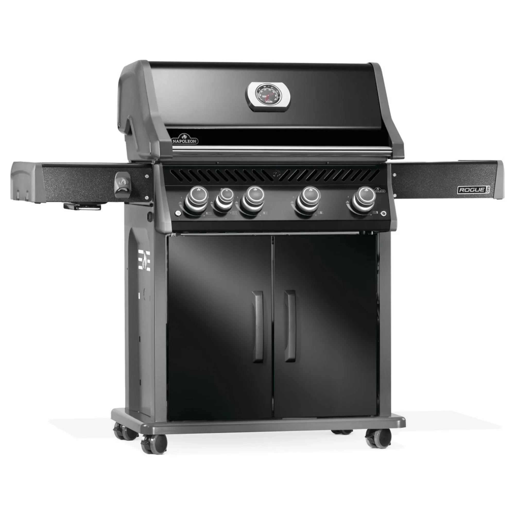 Napoleon Rogue® PRO 525 SIB Black Freestanding Gas Grill w/ Infrared Side Burner.