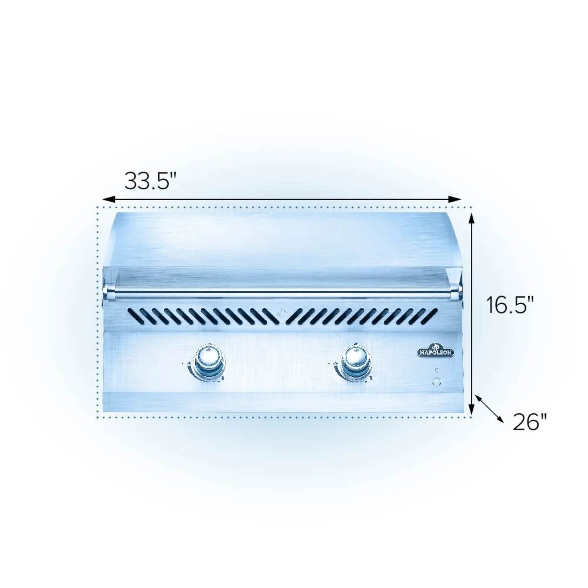 Napoleon 700 Series 32 Stainless Steel Built-In Gas Griddle.