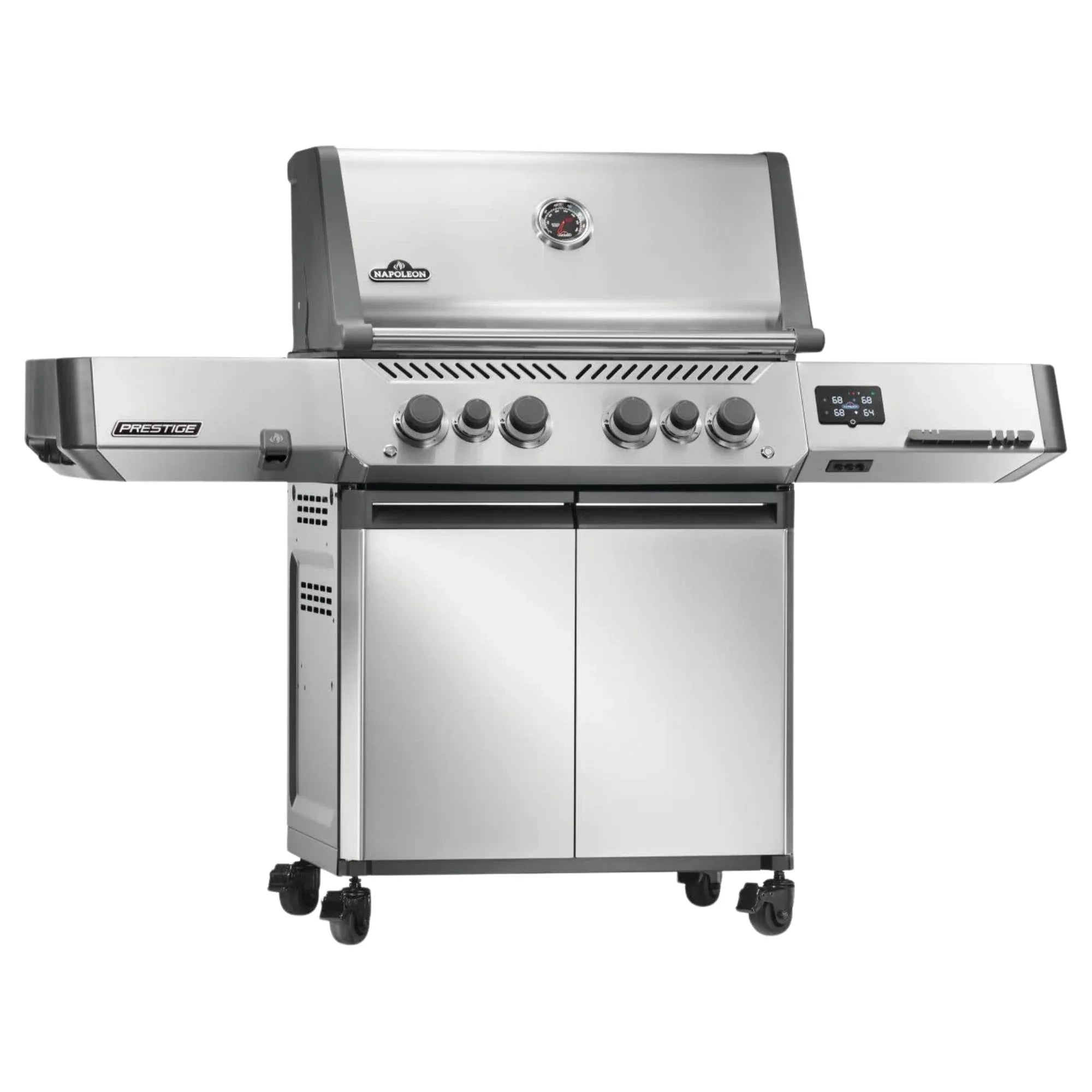 Napoleon New Prestige® 500 Connected RSIB Freestanding Gas Grill w/ Infrared Side and Rear Burner.