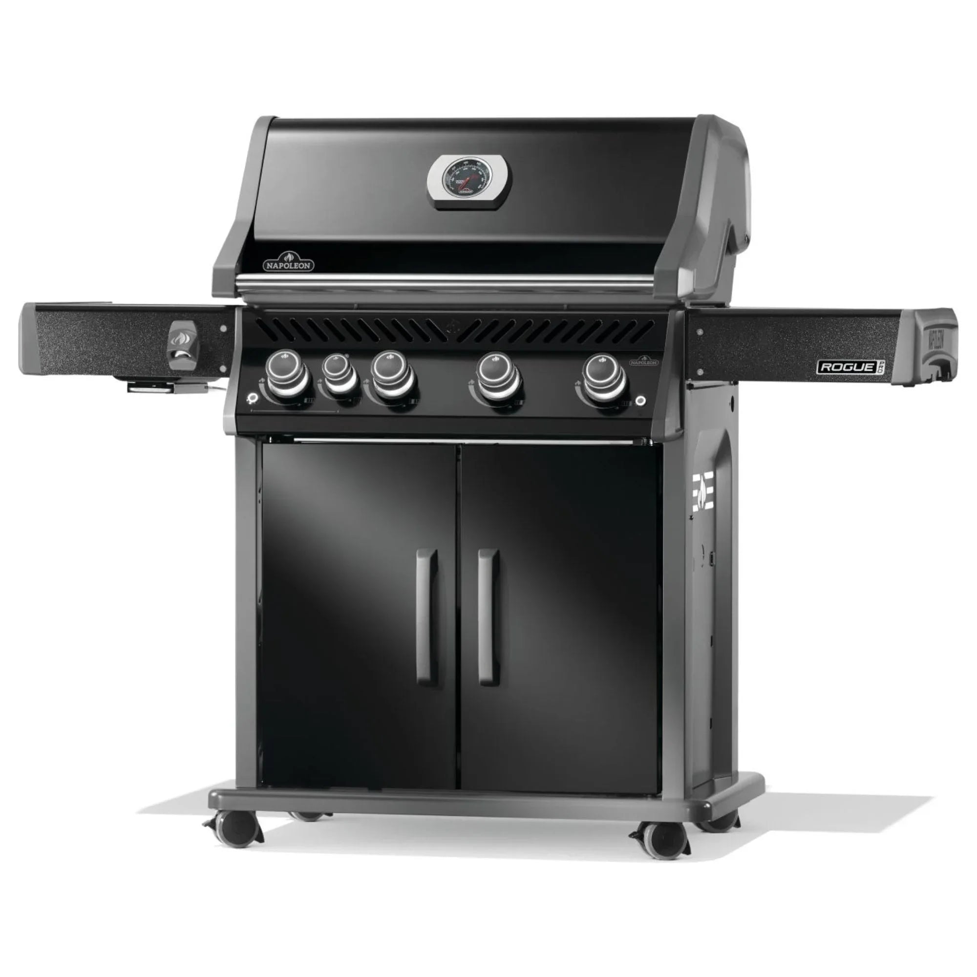 Napoleon Rogue® PRO 525 SIB Black Freestanding Gas Grill w/ Infrared Side Burner.