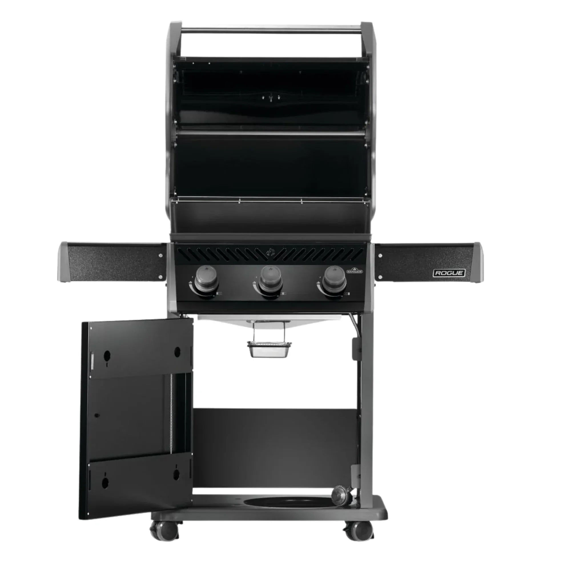 Napoleon Rogue 425 Freestanding Gas Grill w/ Stainless Steel Grids.