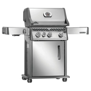 Napoleon Rogue® PRO 425 SIB Stainless Steel Freestanding Gas Grill w/ Infrared Side Burner.