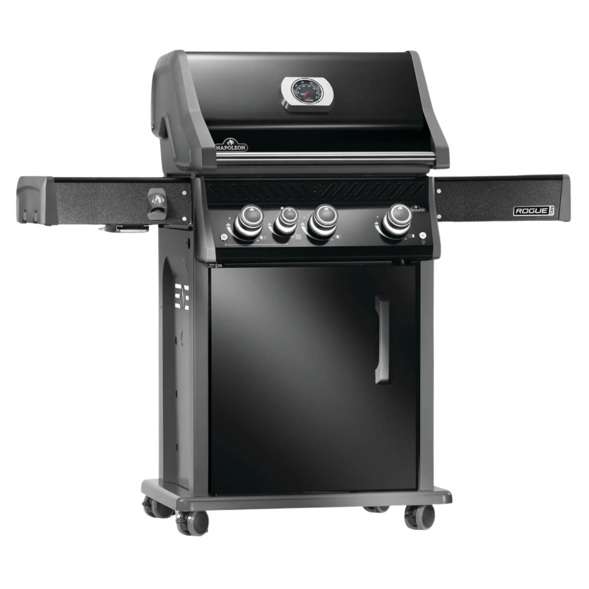 Napoleon Rogue® PRO 425 SIB Black Freestanding Gas Grill w/ Infrared Side Burner.