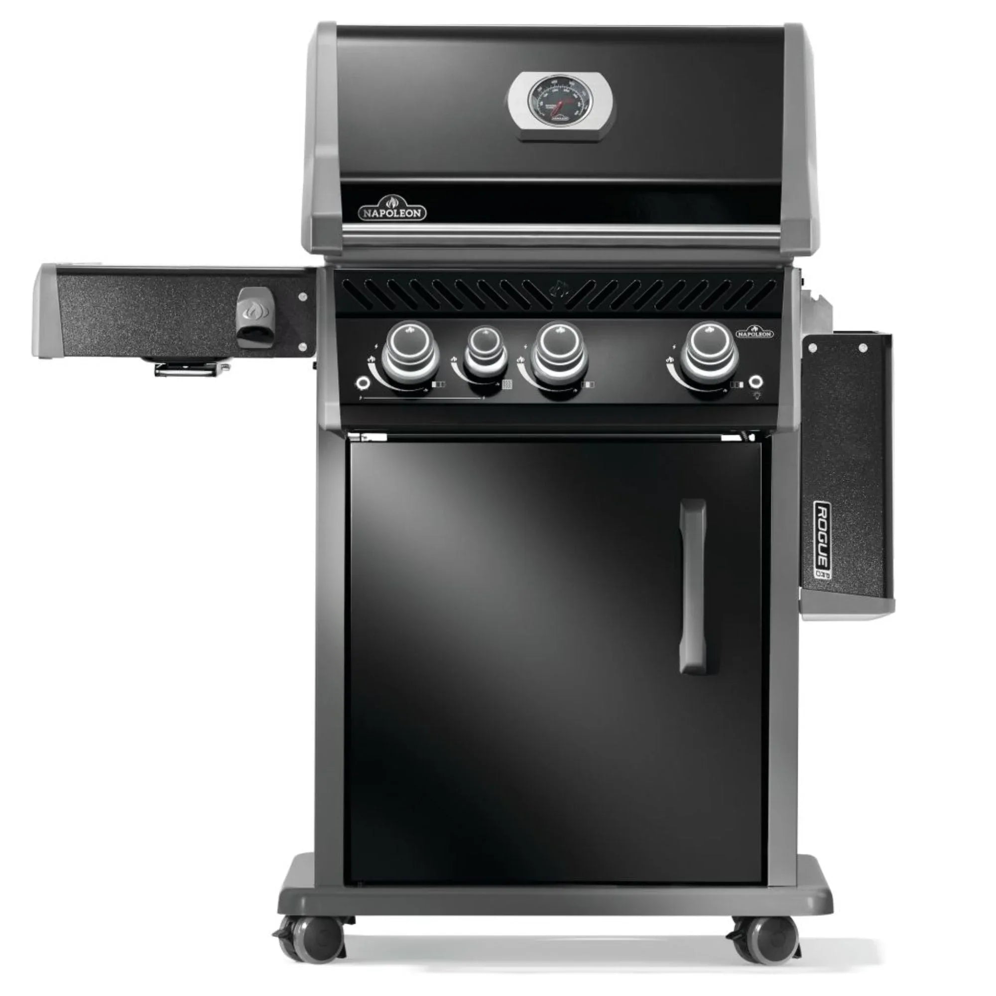 Napoleon Rogue® PRO 425 SIB Black Freestanding Gas Grill w/ Infrared Side Burner.