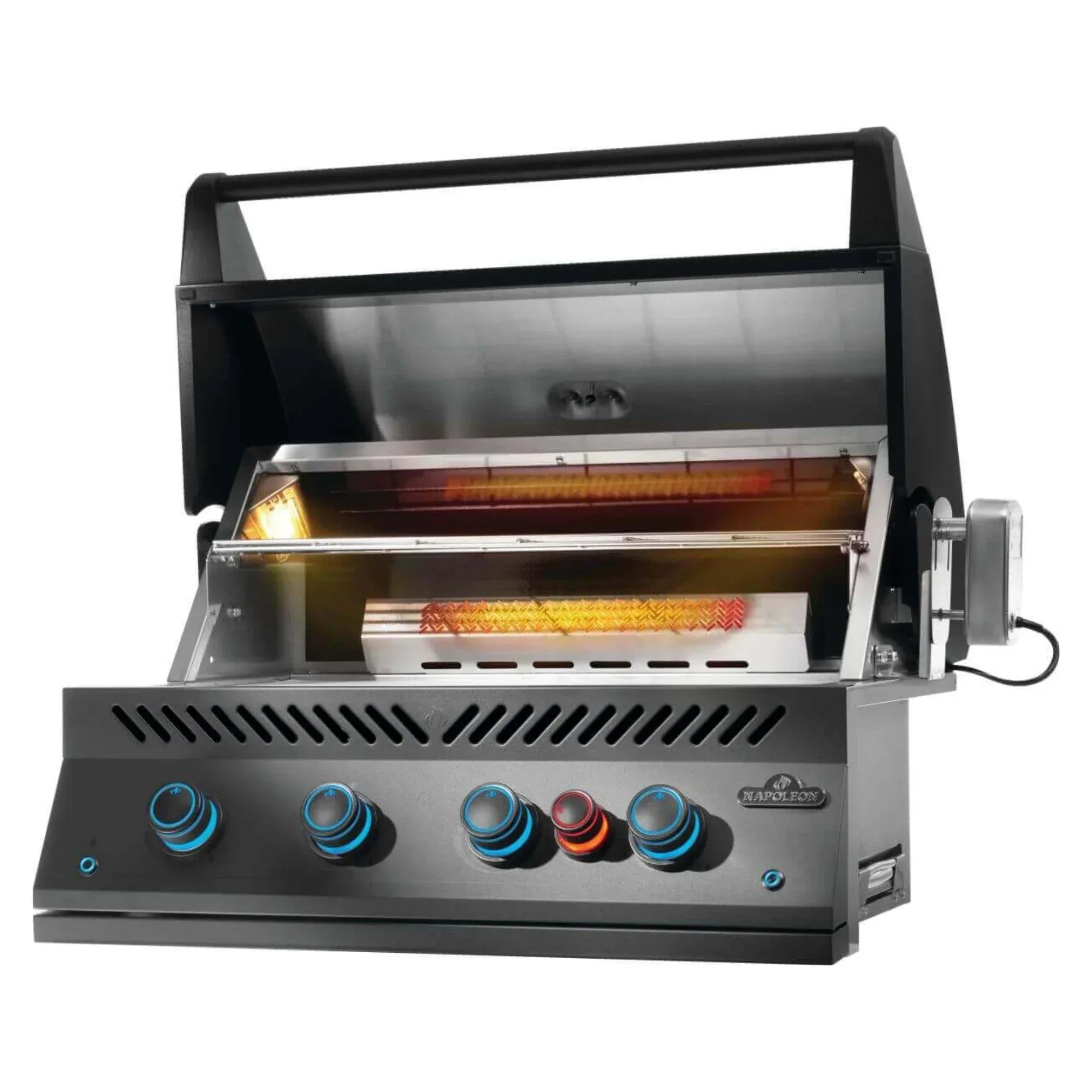 Napoleon Matte Black Built-in 700 Series 32-Inch RB Gas Grill w/ infrared Rear Burner.