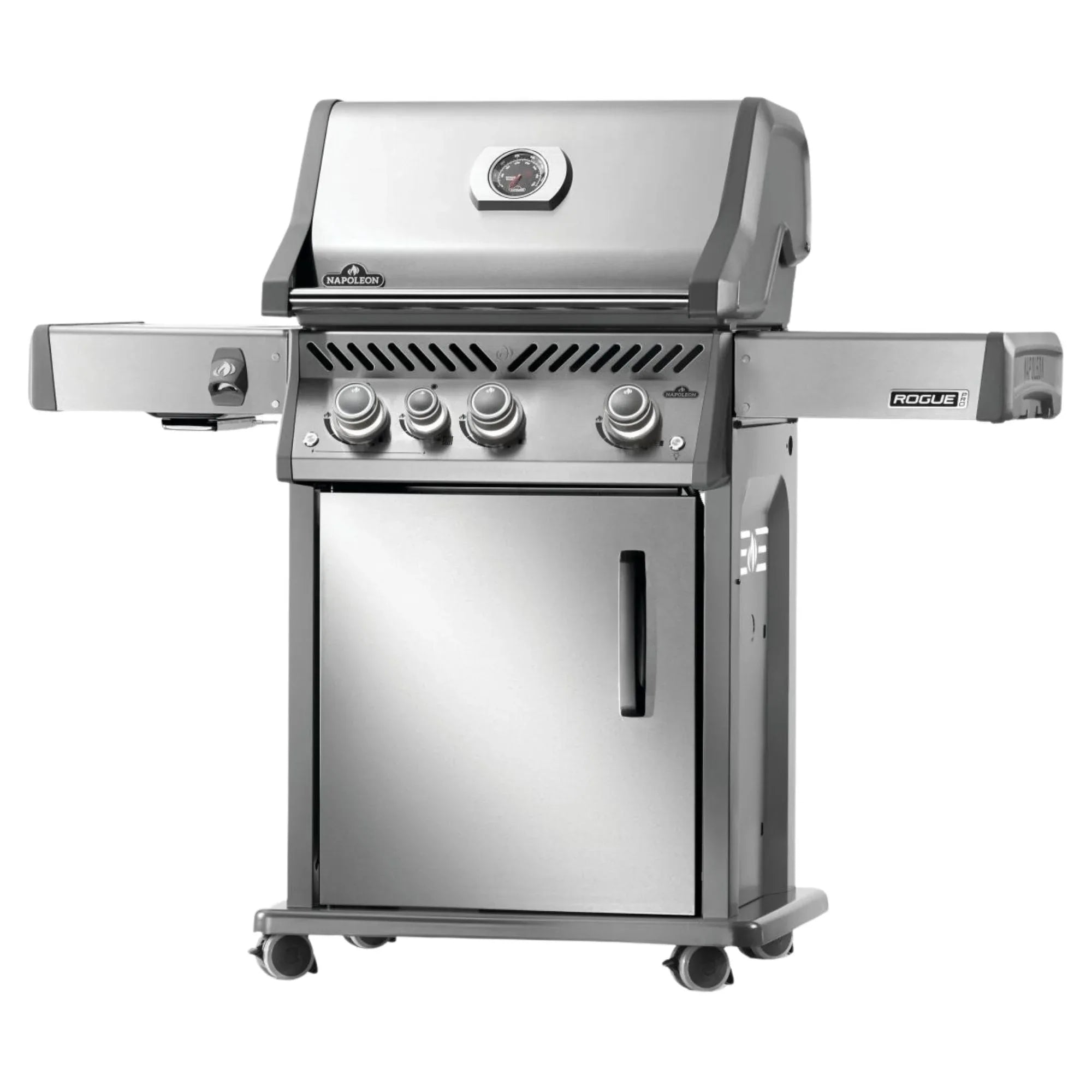Napoleon Rogue® PRO 425 SIB Stainless Steel Freestanding Gas Grill w/ Infrared Side Burner.