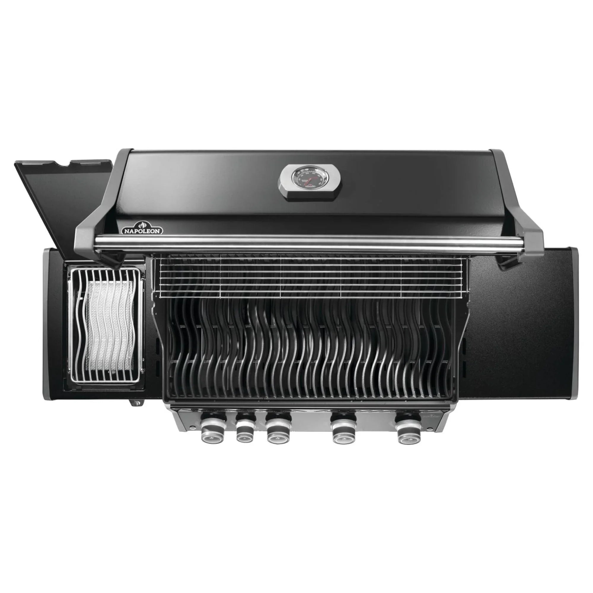 Napoleon Rogue® PRO 525 SIB Black Freestanding Gas Grill w/ Infrared Side Burner.