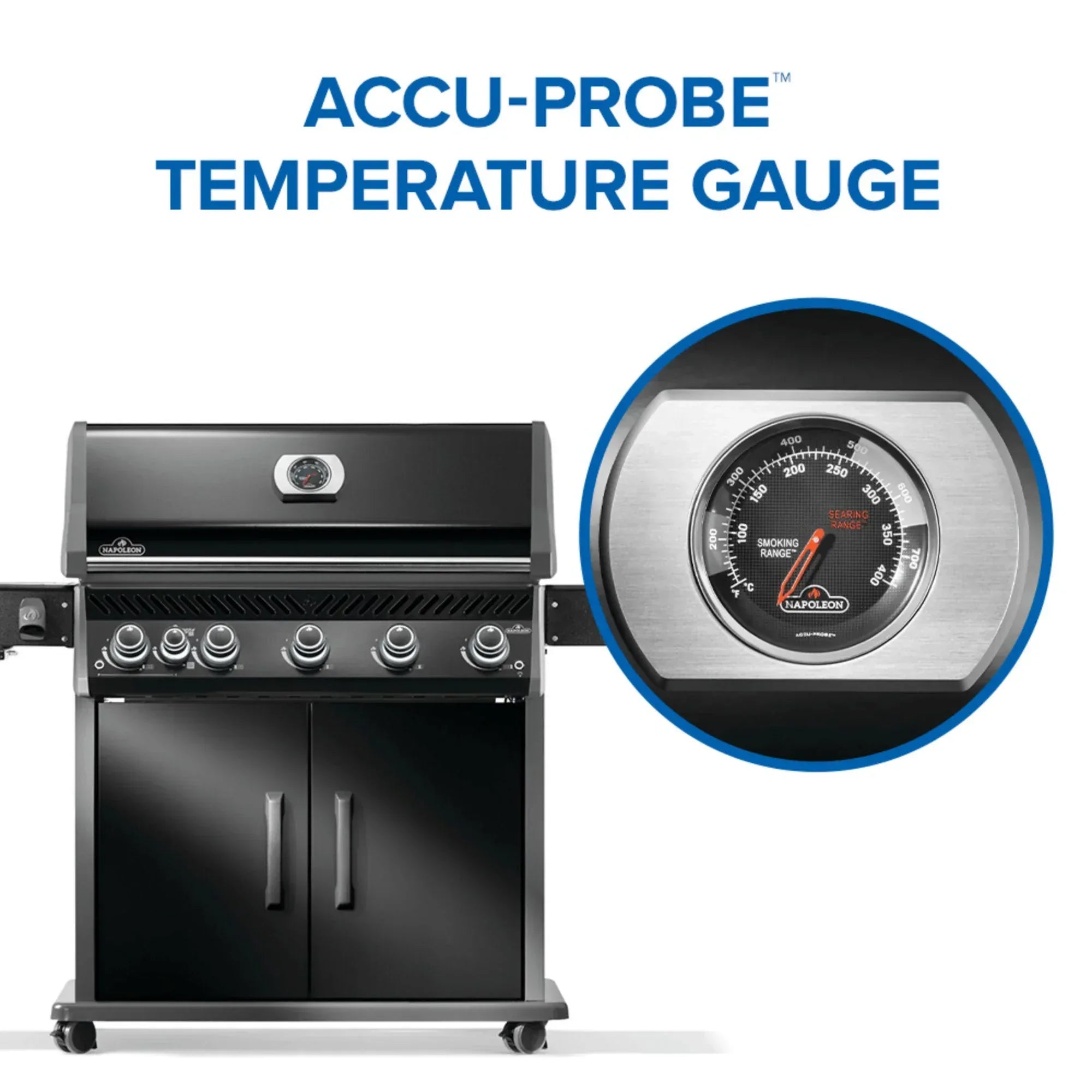 Napoleon Rogue PRO 625 SIB Black Freestanding Gas Grill w/ Infrared Side Burner.