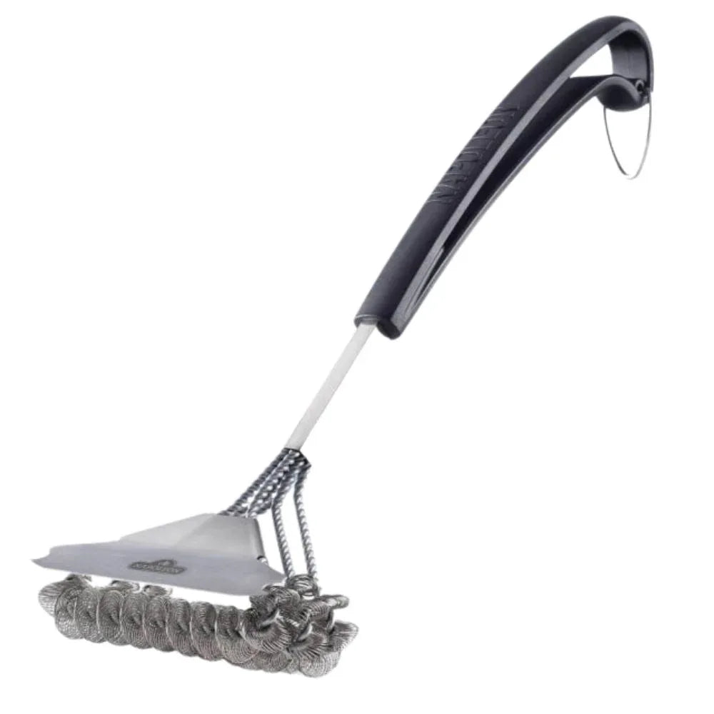 Napoleon 62059 Bristle-Free Triple-Row Grill Brush w/ Rolled Stainless Steel.
