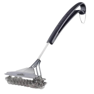 Napoleon 62059 Bristle-Free Triple-Row Grill Brush w/ Rolled Stainless Steel.