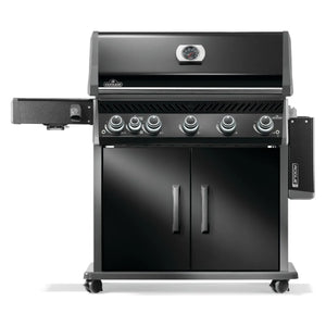 Napoleon Rogue PRO 625 SIB Black Freestanding Gas Grill w/ Infrared Side Burner.
