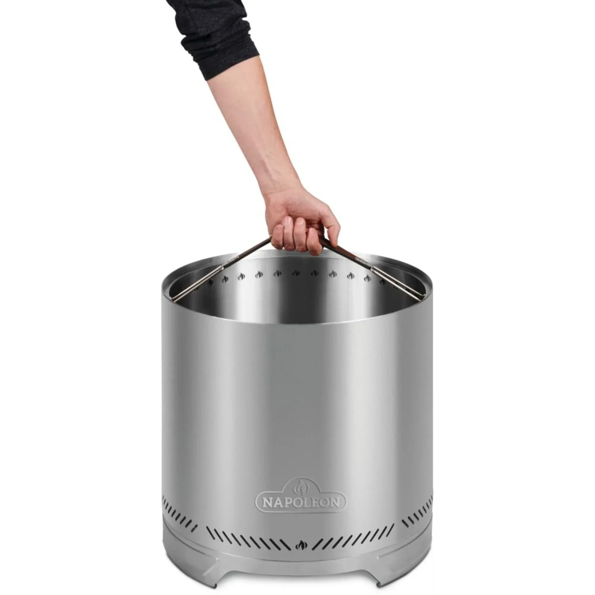 Napoleon Timberwolf 18-Inch Stainless Steel Smokeless Fire Pit.