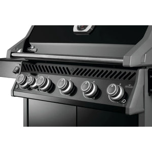Napoleon Rogue PRO 625 SIB Black Freestanding Gas Grill w/ Infrared Side Burner.