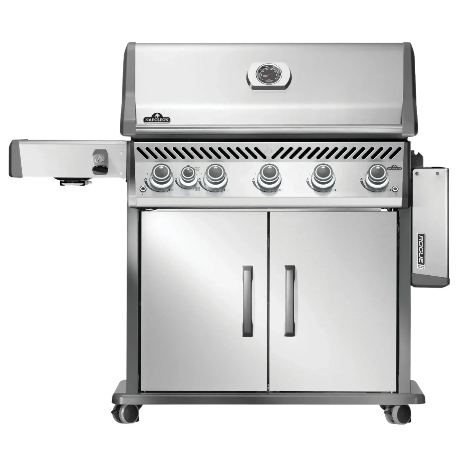 Napoleon Rogue PRO 625 SIB Freestanding Gas Grill w/ Infrared Side Burner.