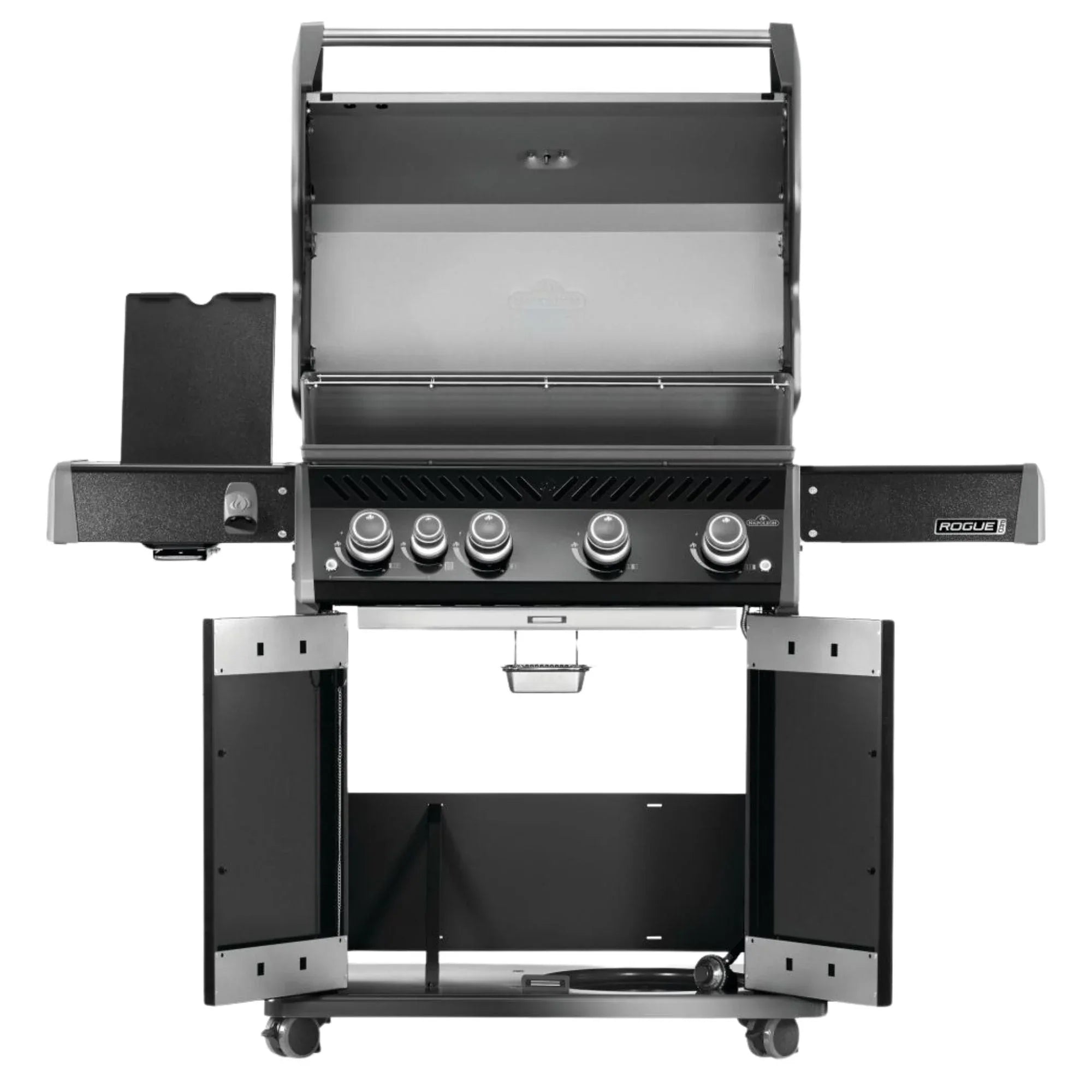 Napoleon Rogue® PRO 525 SIB Black Freestanding Gas Grill w/ Infrared Side Burner.