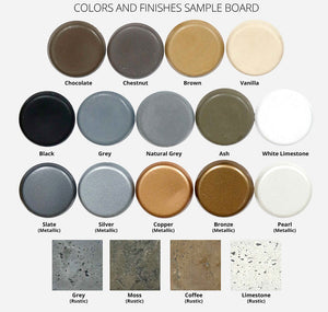The Outdoor Plus Avalon Concrete Water Bowl.