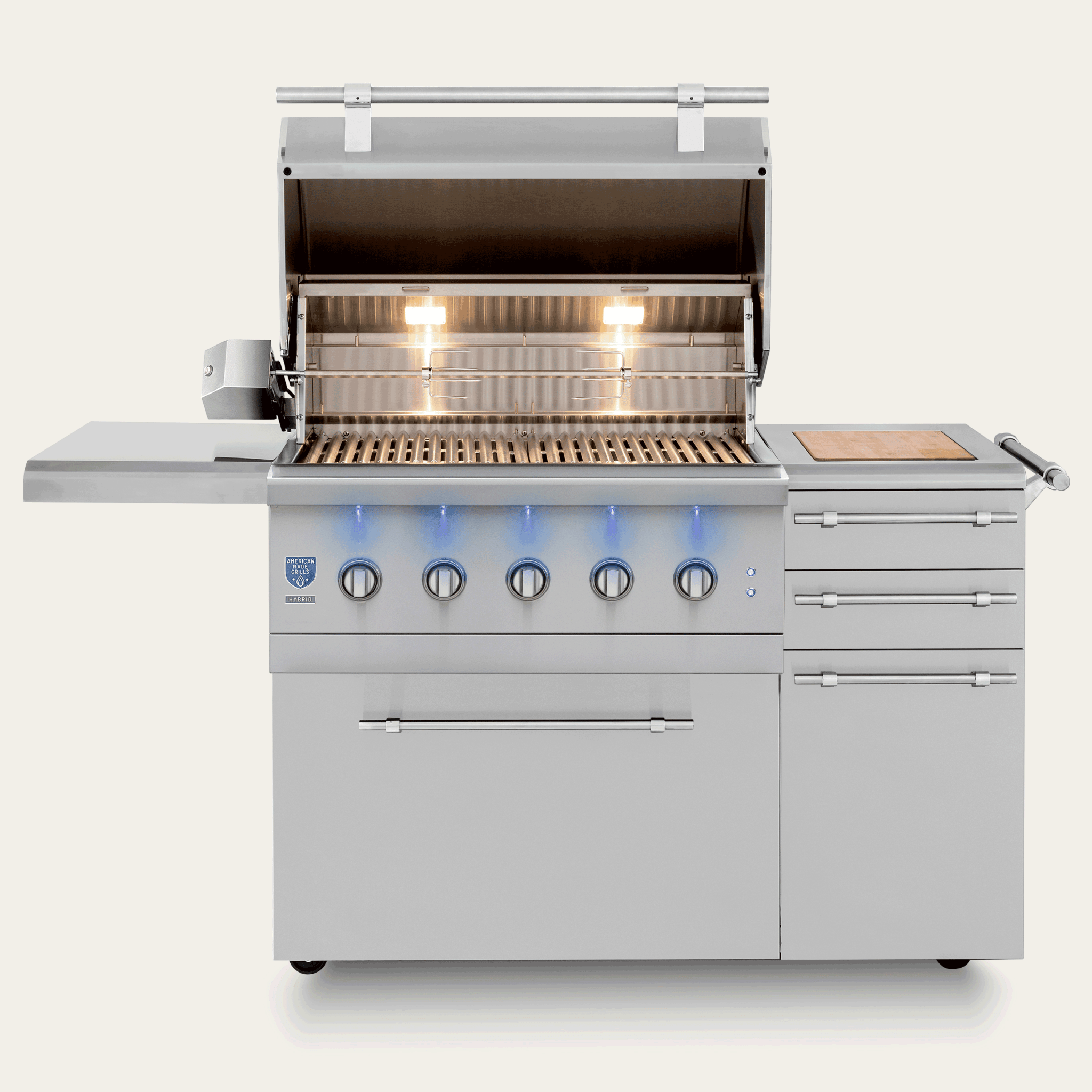 American Made Grills Freestanding Encore - 36" Hybrid Grill.