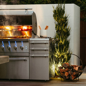 American Made Grills 54" Encore Freestanding Hybrid Grill.