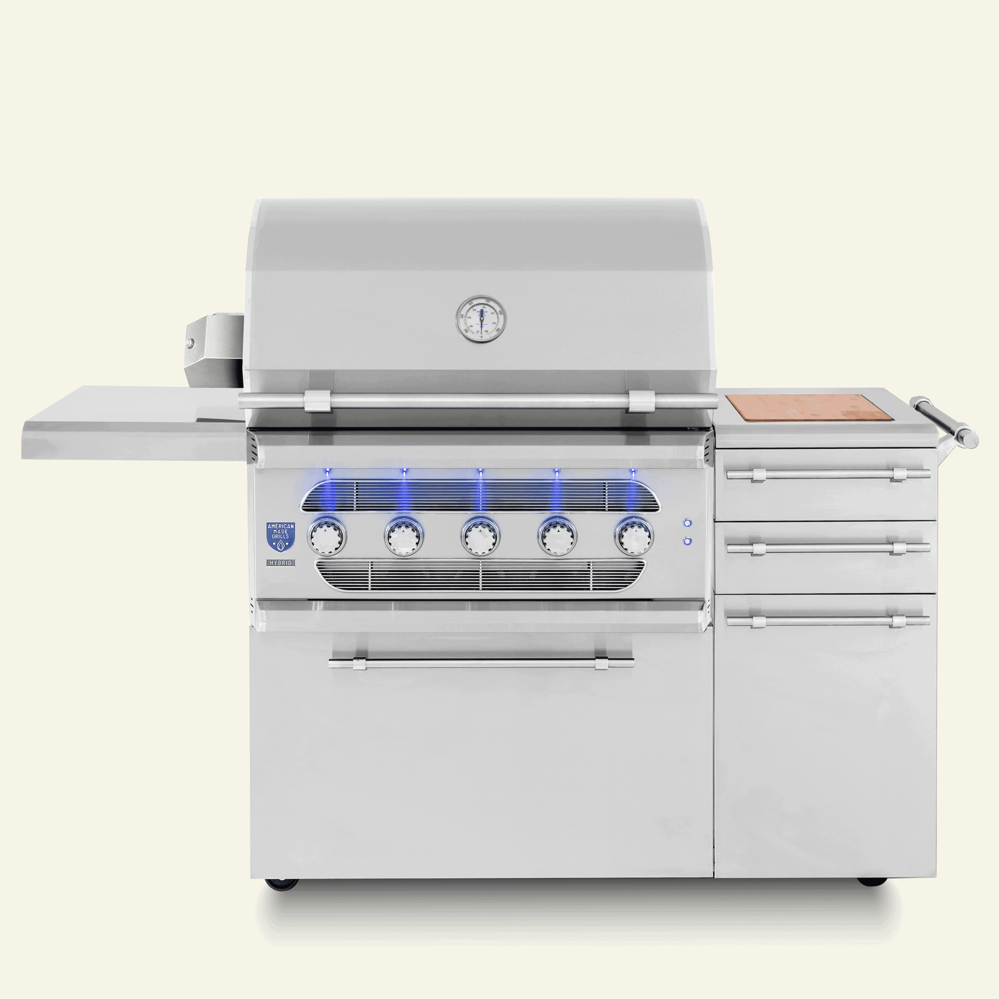 American Made Grills Freestanding Muscle - 36" Hybrid Grill.