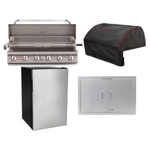 Bull 4-Piece Diablo 46-Inch 6-Burner Gas Grill Outdoor Kitchen Package.