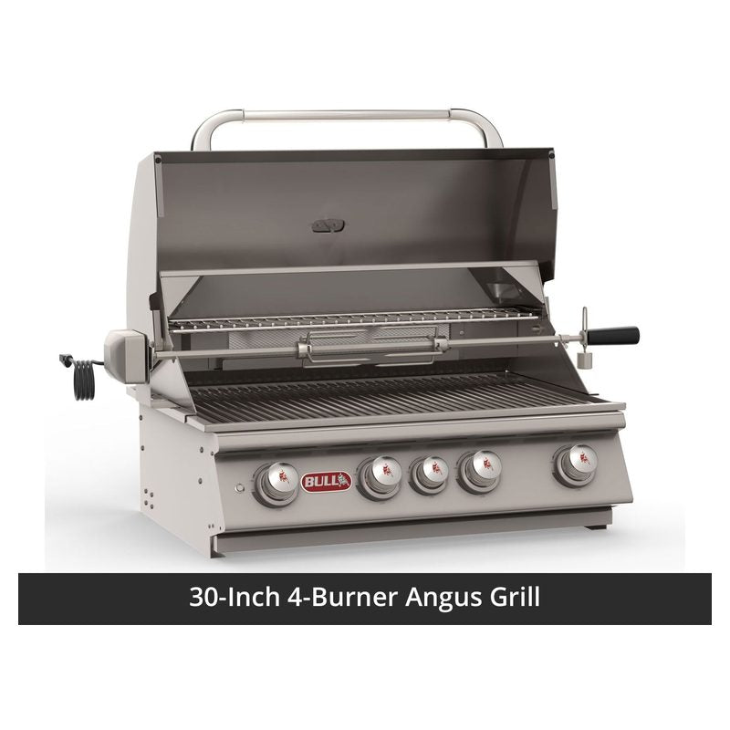 Bull 88-Inch ODK Outdoor Grill Island | Charcoal Base & Grey Granite Countertop.