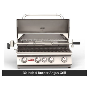 Bull 75-Inch Power Q Outdoor Grill Island | Charcoal Base & Grey Granite Countertop.
