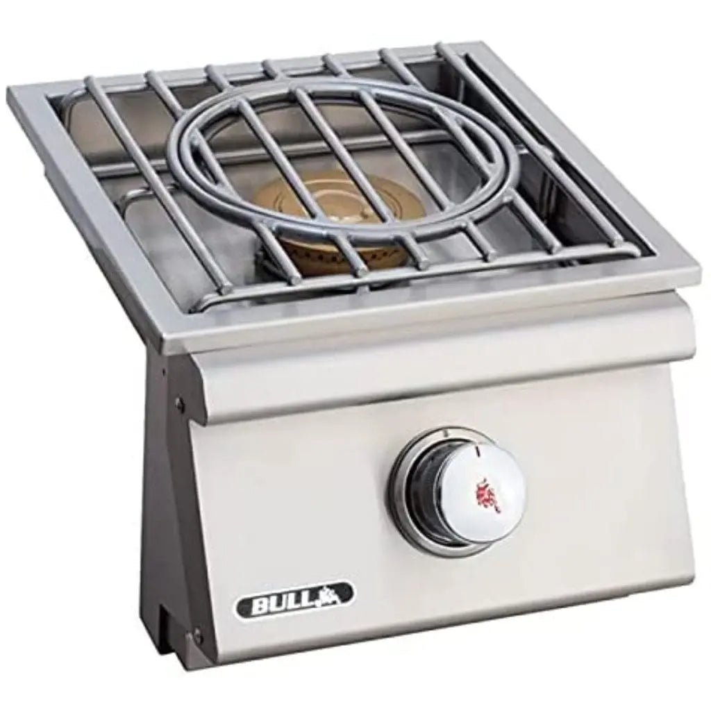 Bull 12" Built-In Pro Single Side Burner With Cover.